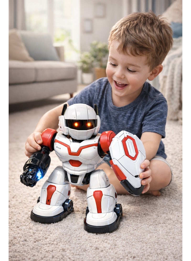 Interactive Action Robot Toy With 360° Rotation, Sound & Led Lights – Battery Operated – Suitable For Ages 3+ - Image 2